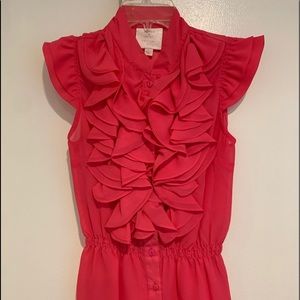 Romeo and Juliet couture pink blouse